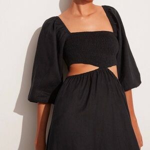 Faithfull the Brand Nadiva Linen Midi Dress